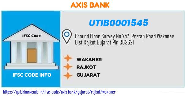 Axis Bank Wakaner UTIB0001545 IFSC Code