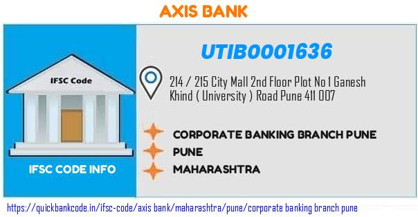 UTIB0001636 Axis Bank. CORPORATE BANKING BRANCH  - PUNE