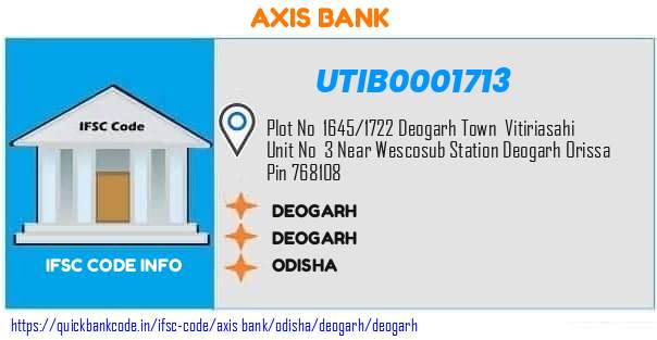 Axis Bank Deogarh UTIB0001713 IFSC Code
