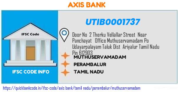 Axis Bank Muthuservamadam UTIB0001737 IFSC Code