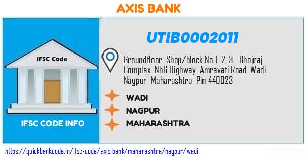UTIB0002011 Axis Bank. WADI