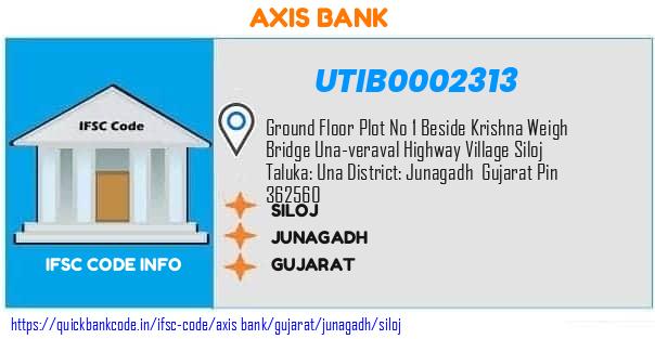 Axis Bank Siloj UTIB0002313 IFSC Code
