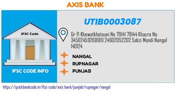 Axis Bank Nangal UTIB0003087 IFSC Code