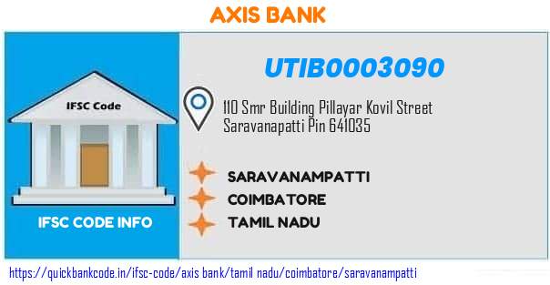UTIB0003090 Axis Bank. SARAVANAMPATTI