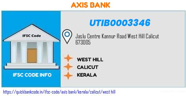 Axis Bank West Hill UTIB0003346 IFSC Code