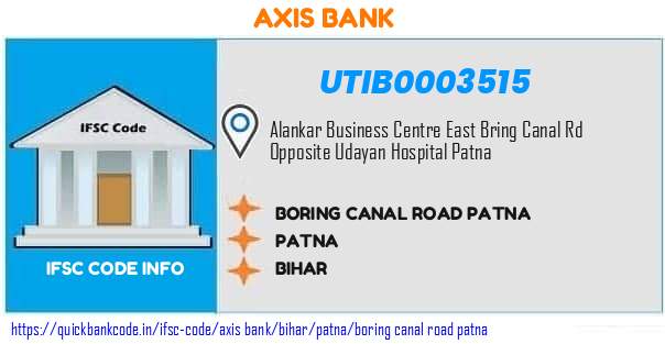 Axis Bank Boring Canal Road Patna UTIB0003515 IFSC Code