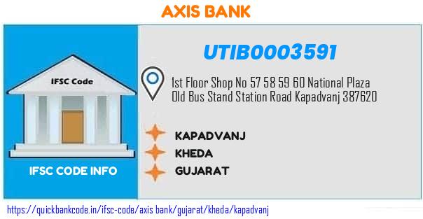 Axis Bank Kapadvanj UTIB0003591 IFSC Code