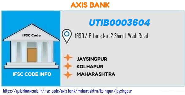 UTIB0003604 Axis Bank. JAYSINGPUR