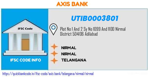 UTIB0003801 Axis Bank. NIRMAL