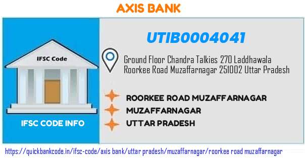 Axis Bank Roorkee Road Muzaffarnagar UTIB0004041 IFSC Code