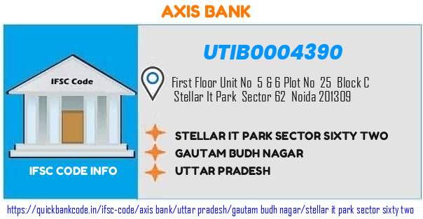 Axis Bank Stellar It Park Sector Sixty Two UTIB0004390 IFSC Code
