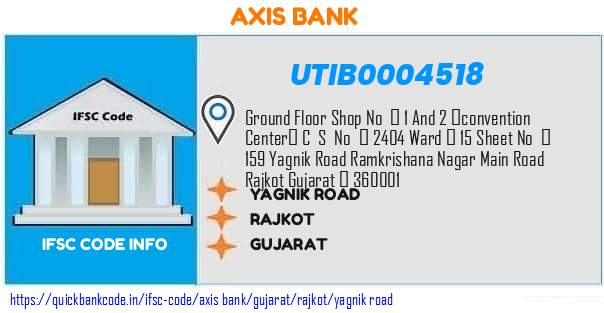 Axis Bank Yagnik Road UTIB0004518 IFSC Code