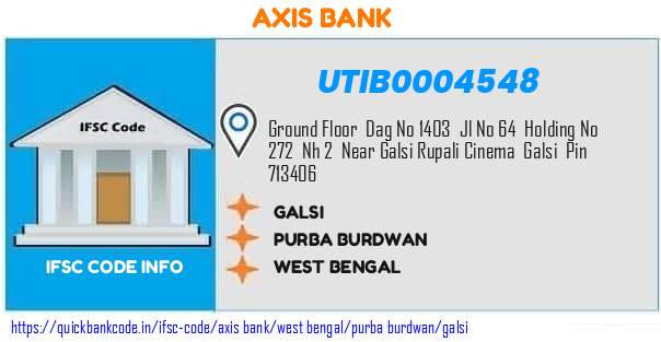 Axis Bank Galsi UTIB0004548 IFSC Code
