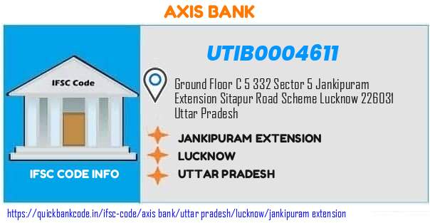 Axis Bank Jankipuram Extension UTIB0004611 IFSC Code