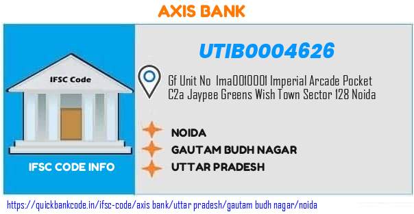 UTIB0004626 Axis Bank. NOIDA