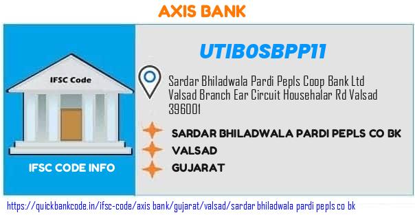 Axis Bank Sardar Bhiladwala Pardi Pepls Co Bk UTIB0SBPP11 IFSC Code