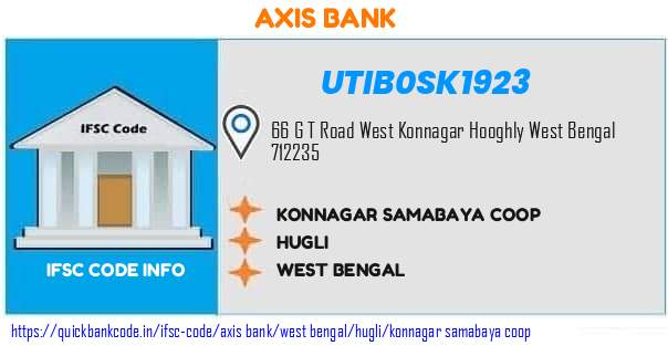 Axis Bank Konnagar Samabaya Coop UTIB0SK1923 IFSC Code