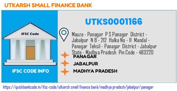 Utkarsh Small Finance Bank Panagar UTKS0001166 IFSC Code