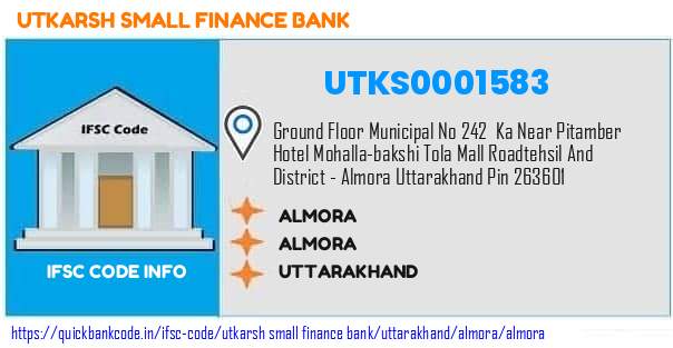Utkarsh Small Finance Bank Almora UTKS0001583 IFSC Code