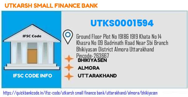 Utkarsh Small Finance Bank Bhikiyasen UTKS0001594 IFSC Code