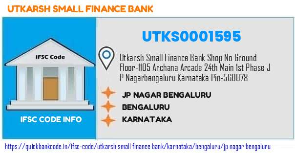 Utkarsh Small Finance Bank Jp Nagar Bengaluru UTKS0001595 IFSC Code