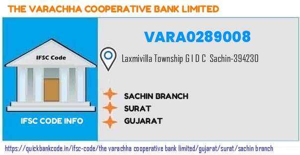 The Varachha Cooperative Bank Sachin Branch VARA0289008 IFSC Code