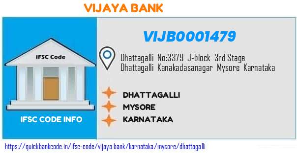 Vijaya Bank Dhattagalli VIJB0001479 IFSC Code