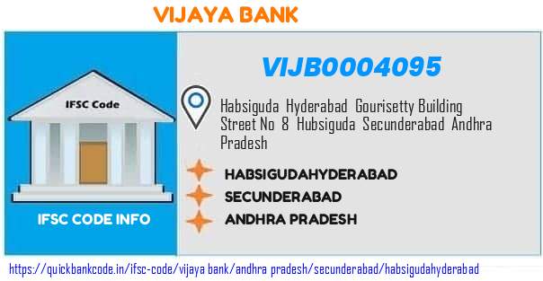 Vijaya Bank Habsigudahyderabad VIJB0004095 IFSC Code