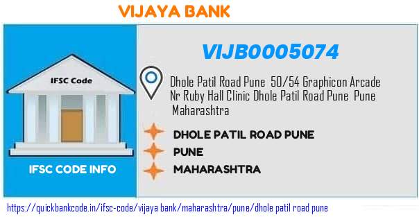 Vijaya Bank Dhole Patil Road Pune VIJB0005074 IFSC Code