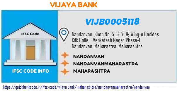 Vijaya Bank Nandanvan VIJB0005118 IFSC Code
