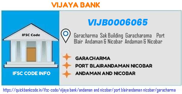 Vijaya Bank Garacharma VIJB0006065 IFSC Code
