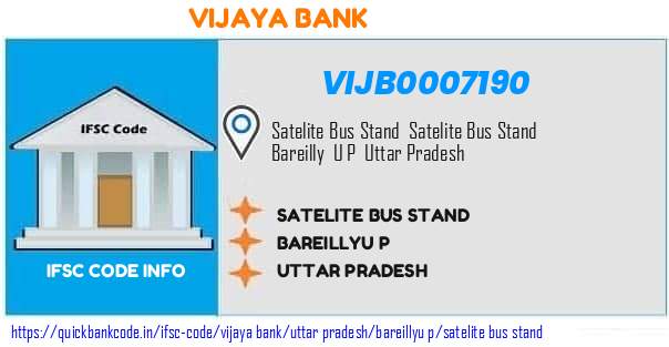 Vijaya Bank Satelite Bus Stand VIJB0007190 IFSC Code