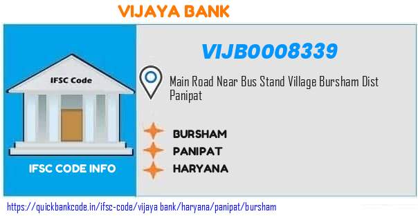 Vijaya Bank Bursham VIJB0008339 IFSC Code