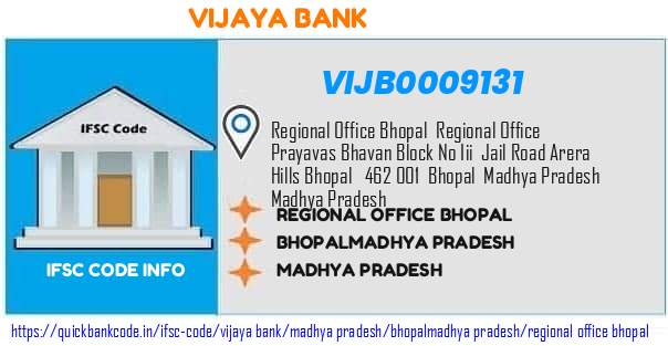 Vijaya Bank Regional Office Bhopal VIJB0009131 IFSC Code