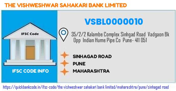 The Vishweshwar Sahakari Bank Sinhagad Road VSBL0000010 IFSC Code