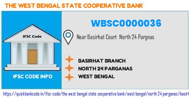 The West Bengal State Cooperative Bank Basirhat Branch WBSC0000036 IFSC Code