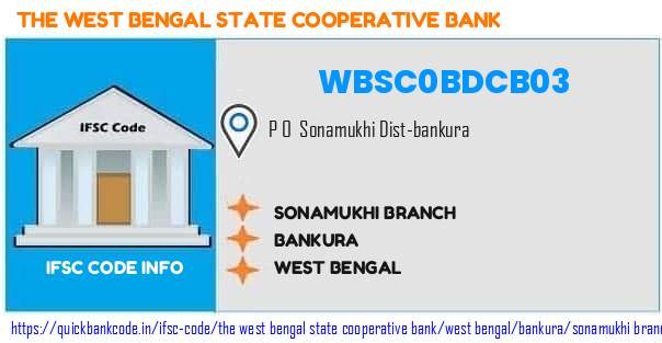 The West Bengal State Cooperative Bank Sonamukhi Branch WBSC0BDCB03 IFSC Code