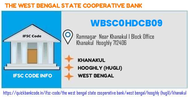 The West Bengal State Cooperative Bank Khanakul WBSC0HDCB09 IFSC Code