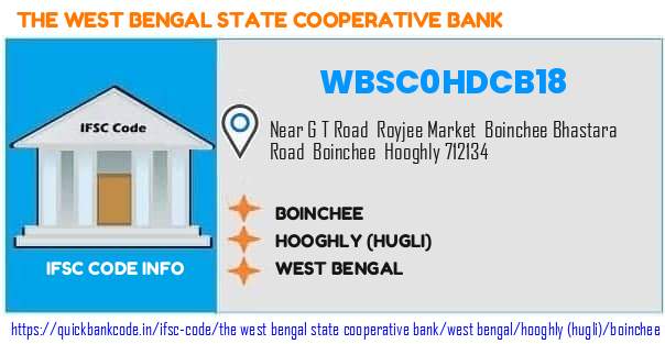 The West Bengal State Cooperative Bank Boinchee WBSC0HDCB18 IFSC Code