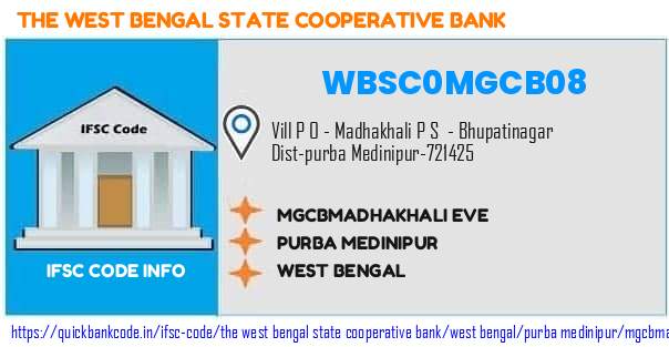 The West Bengal State Cooperative Bank Mgcbmadhakhali Eve WBSC0MGCB08 IFSC Code