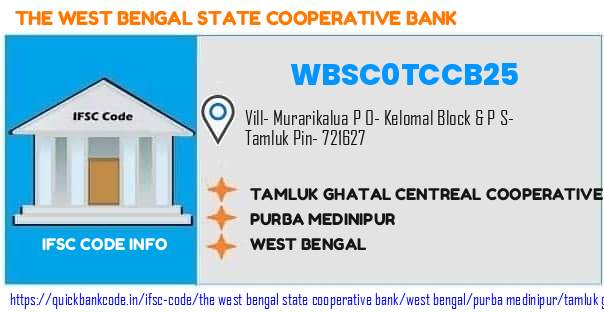The West Bengal State Cooperative Bank Tamluk Ghatal Centreal Cooperative Bank  Radhamoni Bazar WBSC0TCCB25 IFSC Code