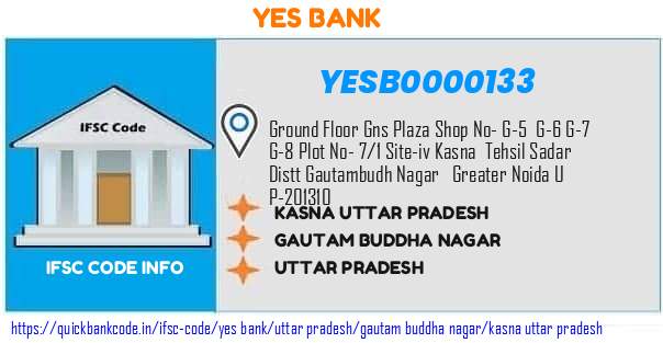 Yes Bank Kasna Uttar Pradesh YESB0000133 IFSC Code