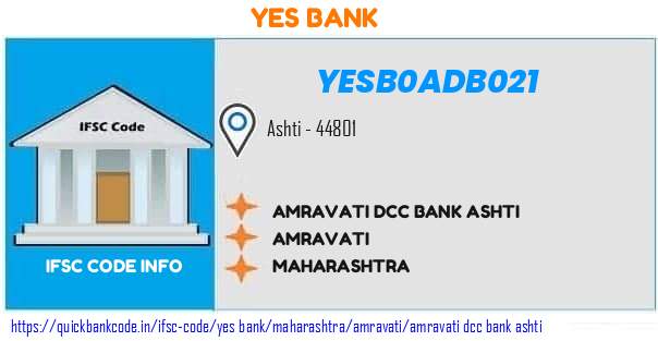 YESB0ADB021 Amravati District Central Co-operative Bank. AMRAVATI DCC BANK ASHTI