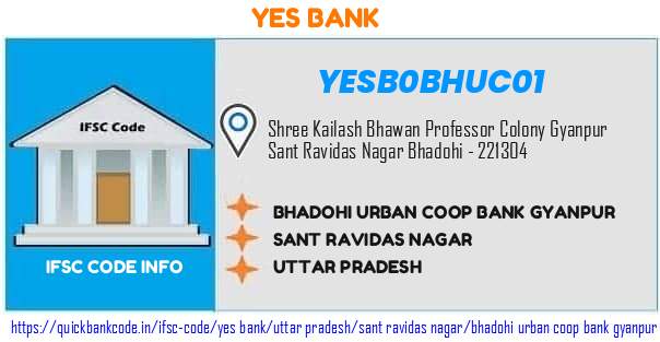 Yes Bank Bhadohi Urban Coop Bank Gyanpur YESB0BHUC01 IFSC Code