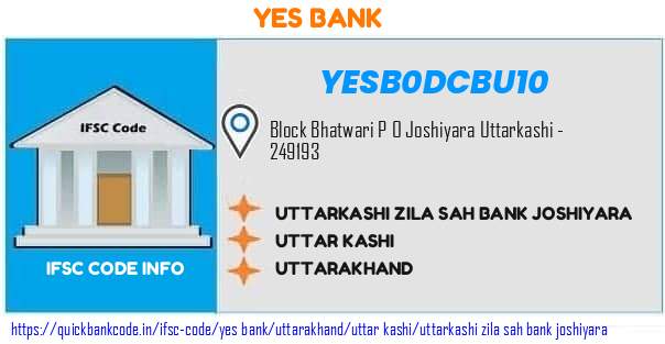 Yes Bank Uttarkashi Zila Sah Bank Joshiyara YESB0DCBU10 IFSC Code