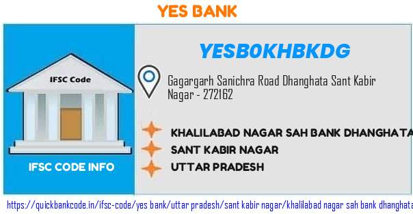 Yes Bank Khalilabad Nagar Sah Bank Dhanghata YESB0KHBKDG IFSC Code